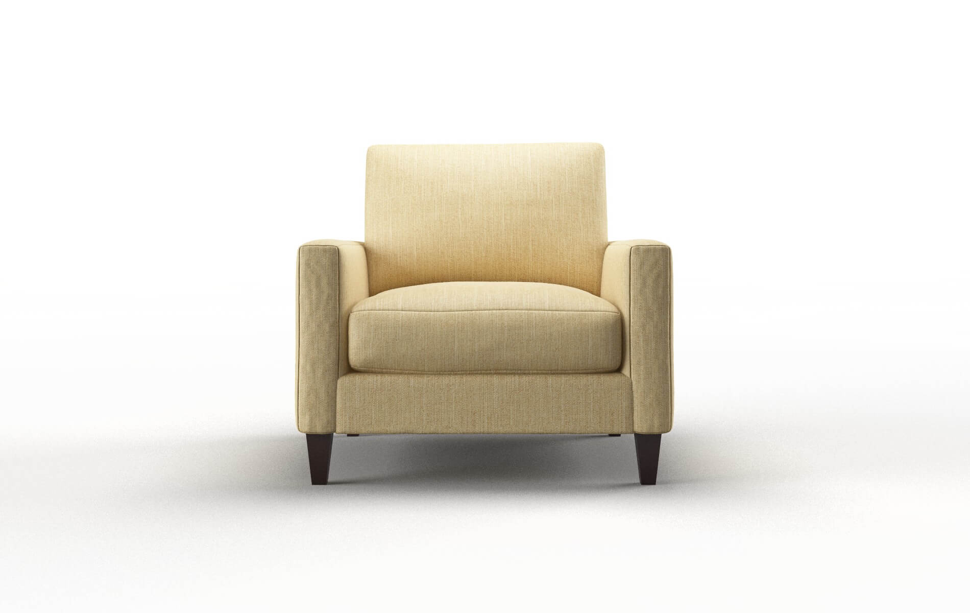 Cannes Malibu Maize Chair espresso legs 1