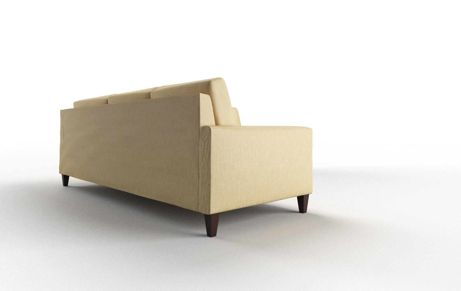 Cannes Malibu Maize Sectional espresso legs 3