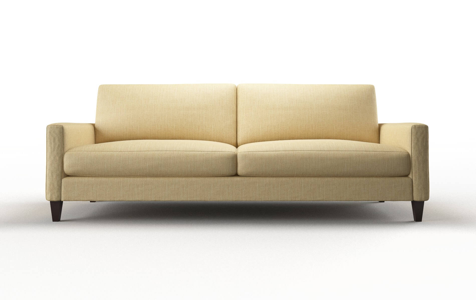 Cannes Malibu maize Sofa Espresso Legs  1
