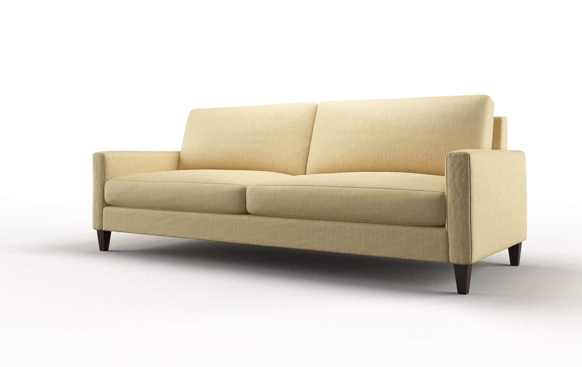 Cannes Malibu Maize Sofa espresso legs 4