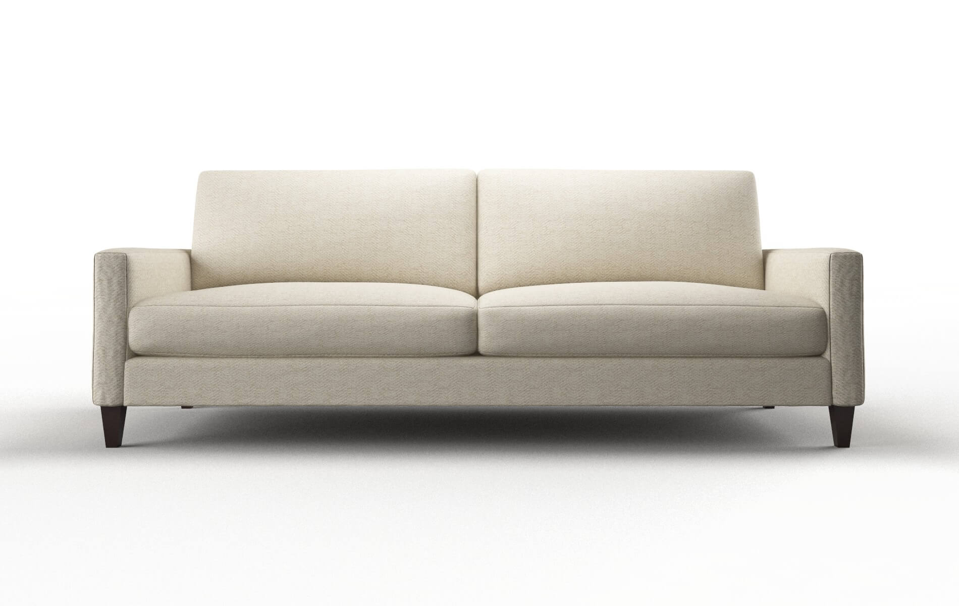 Cannes Malibu sand Sofa Espresso Legs  1