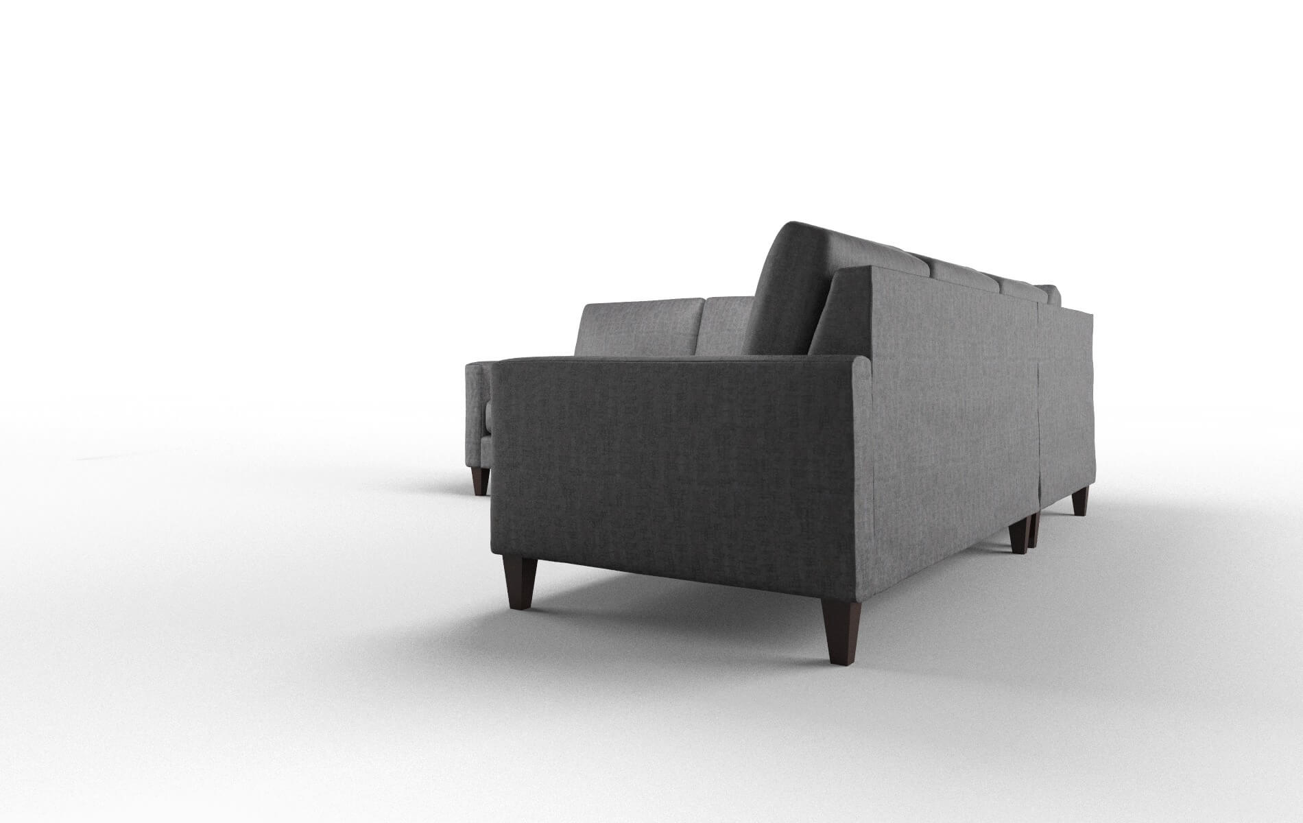 Cannes Marcy Baltic Sectional espresso legs 4