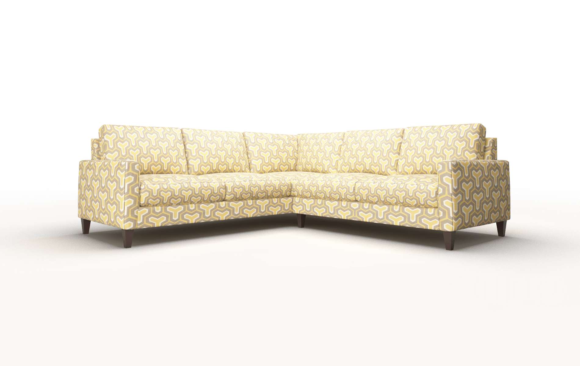 Cannes Merci dijon Sectional Espresso Legs  1