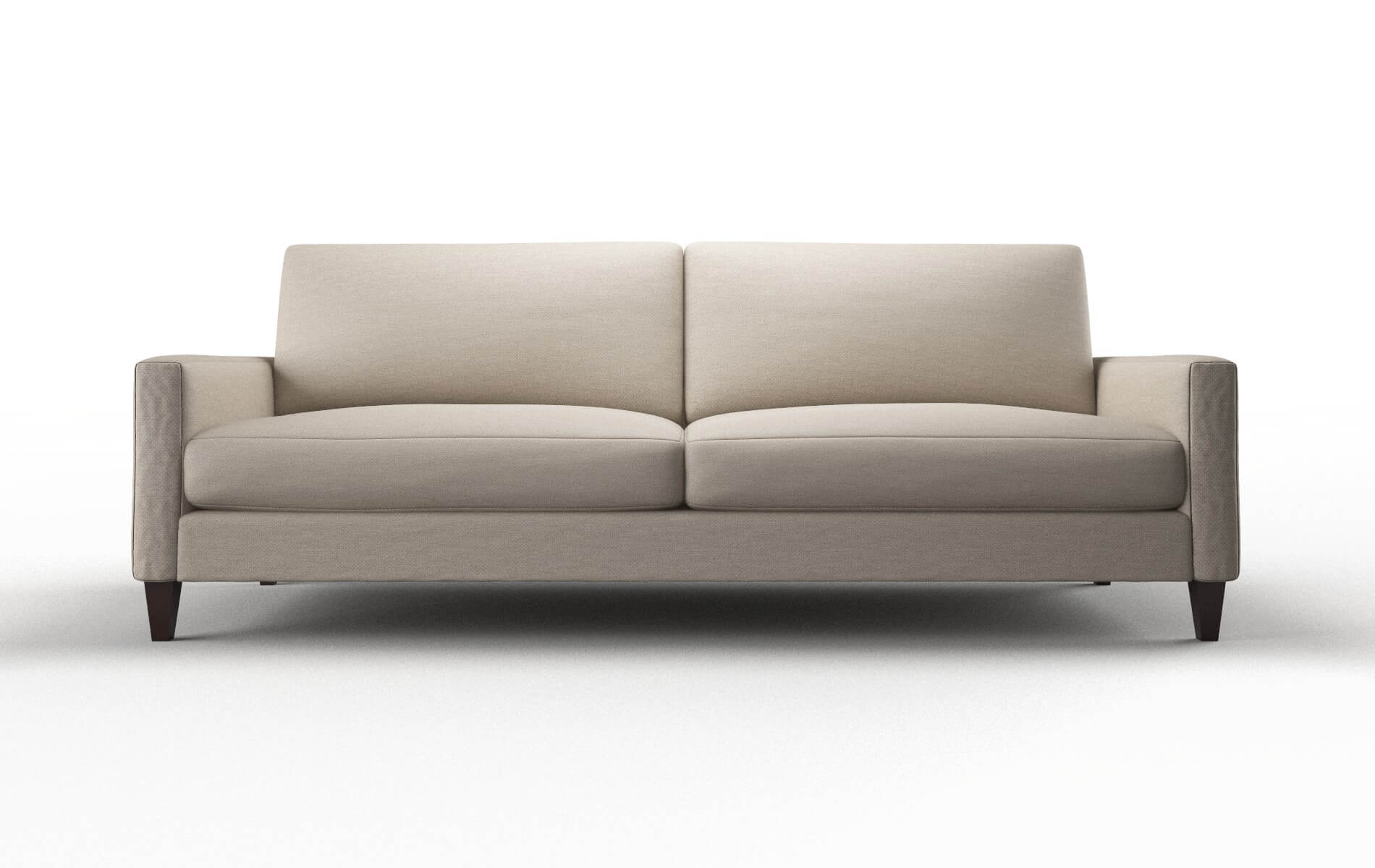 Cannes Naples Almond Sofa espresso legs 1