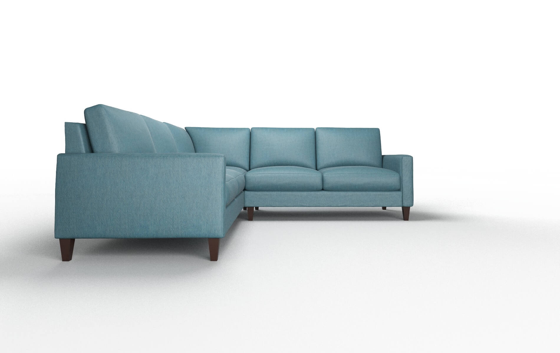 Cannes Naples Slate Sectional espresso legs 2