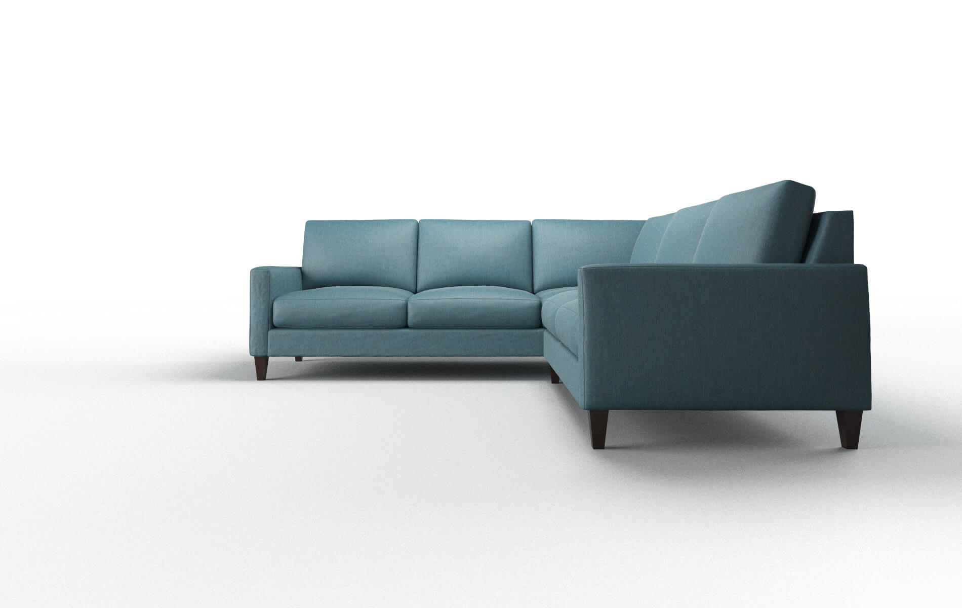 Cannes Naples Slate Sectional espresso legs 5