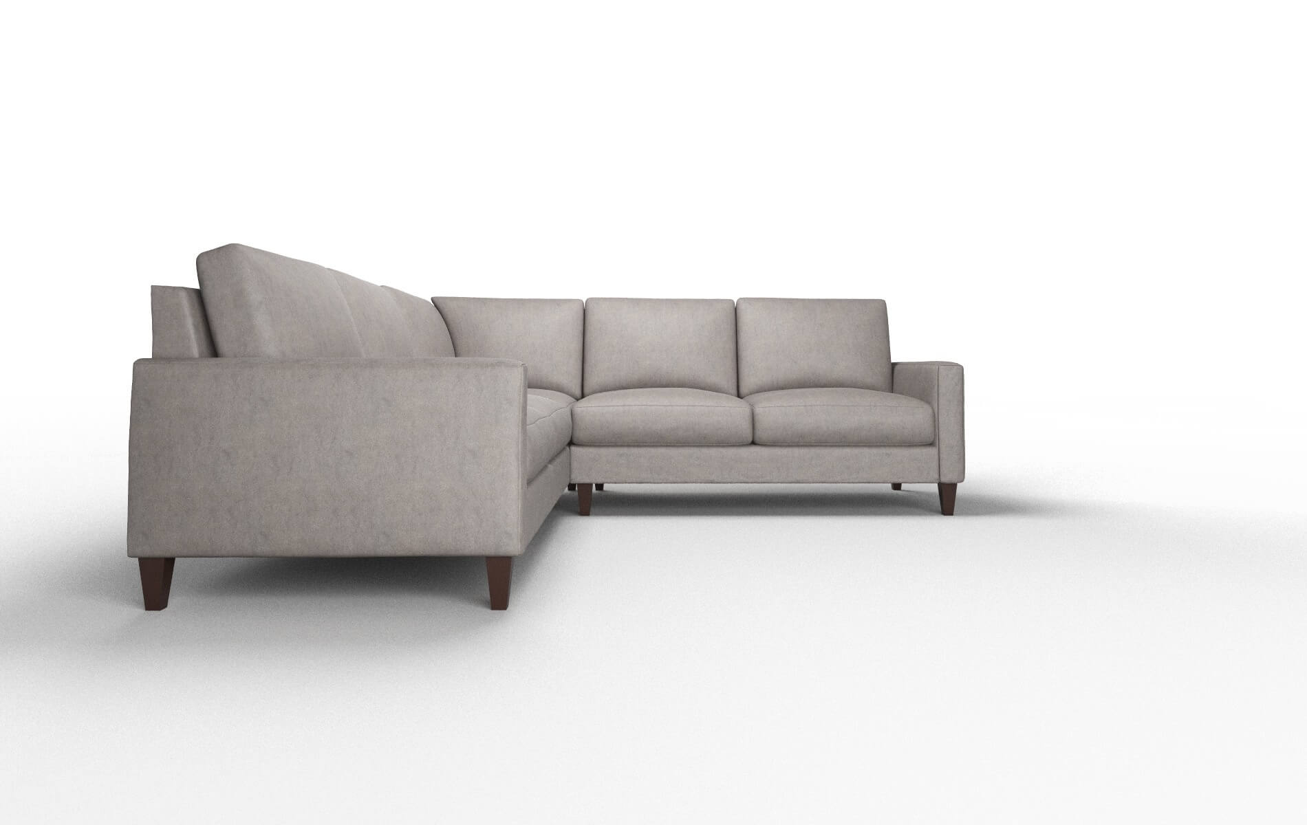 Cannes Noble Otter Sectional espresso legs 2