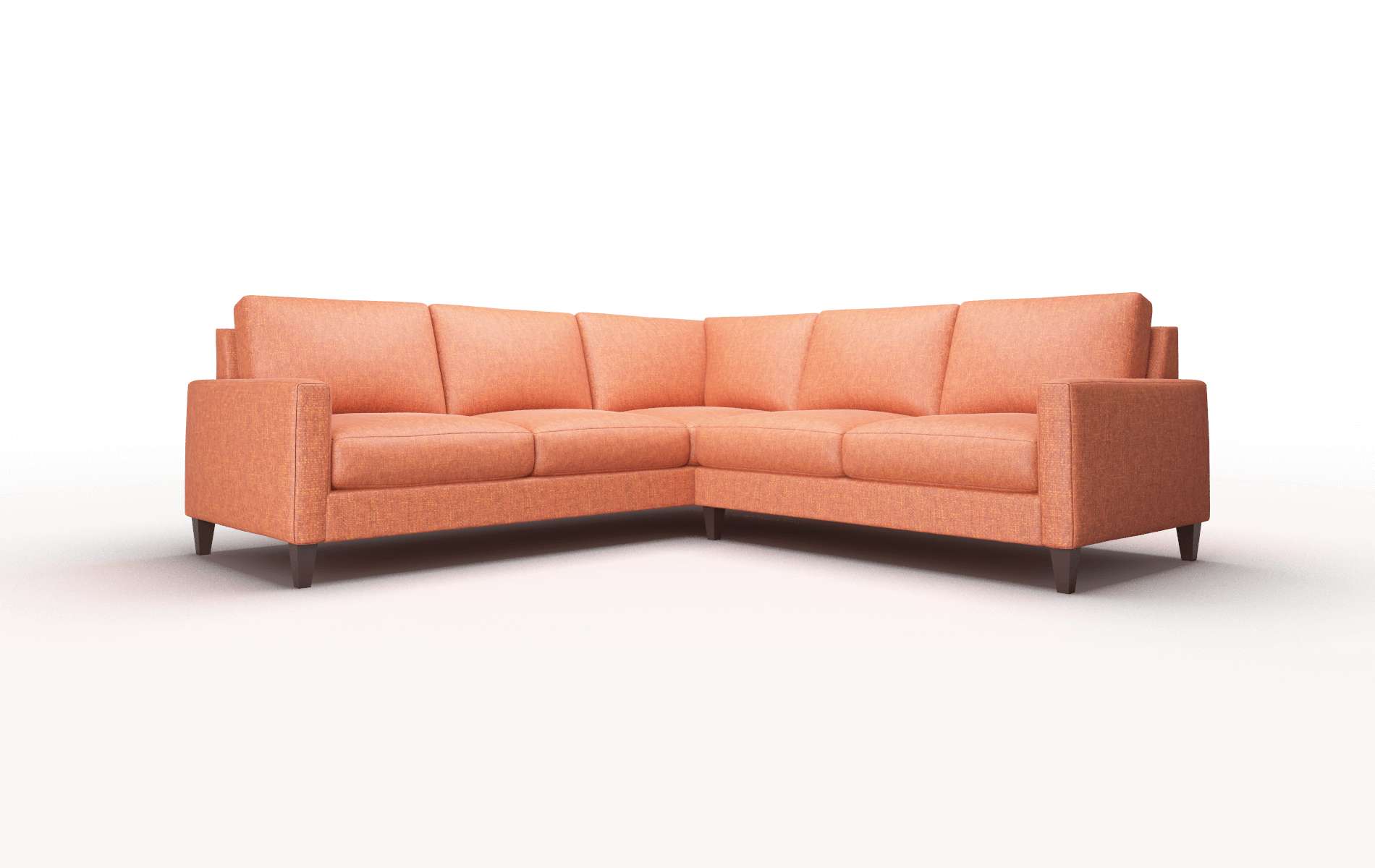 Cannes Notion Tang Sectional espresso legs 1