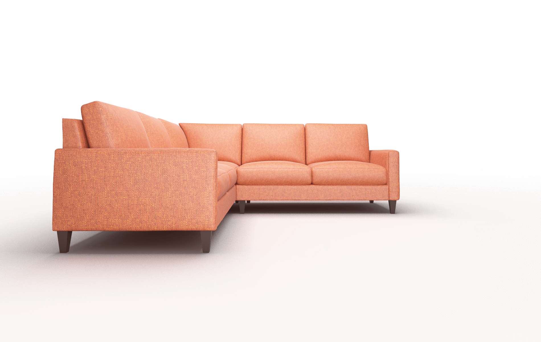 Cannes Notion Tang Sectional espresso legs 2