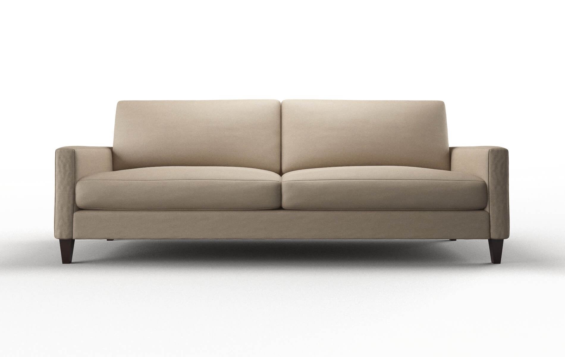 Cannes Oakley taupe Sofa Espresso Legs  1