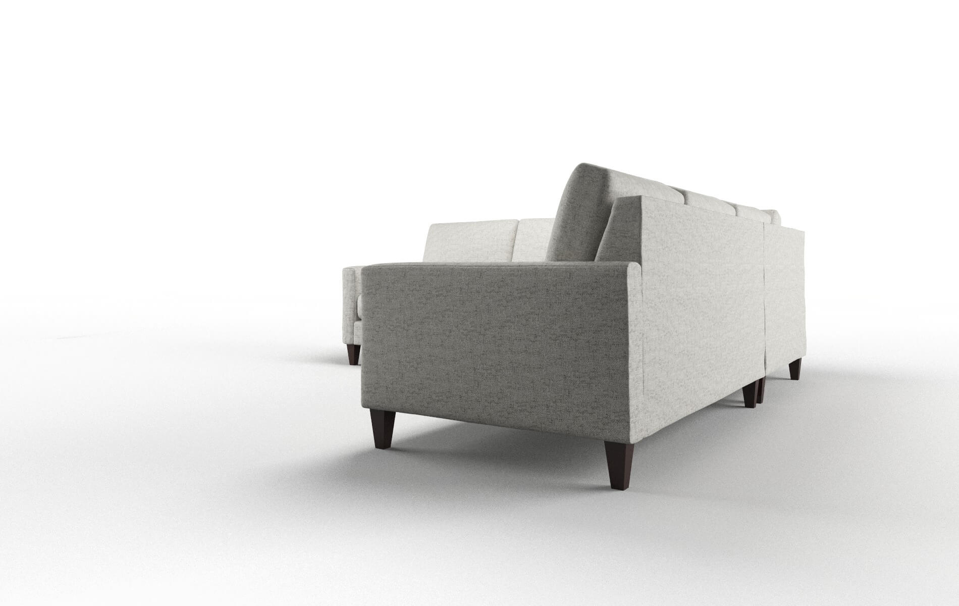 Cannes Oceanside Granite Sectional espresso legs 4