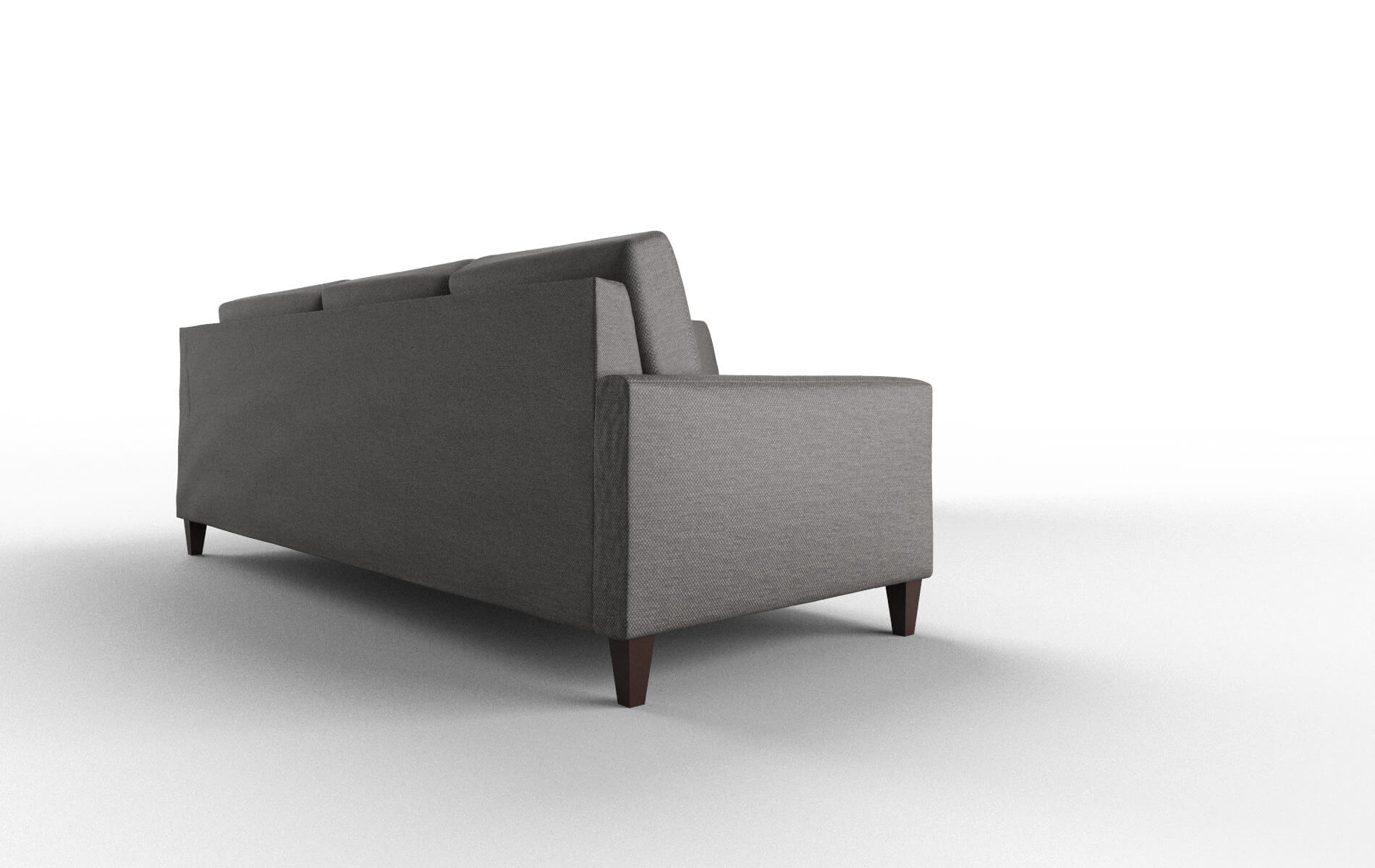 Cannes Oscar Charcoal Sectional espresso legs 3