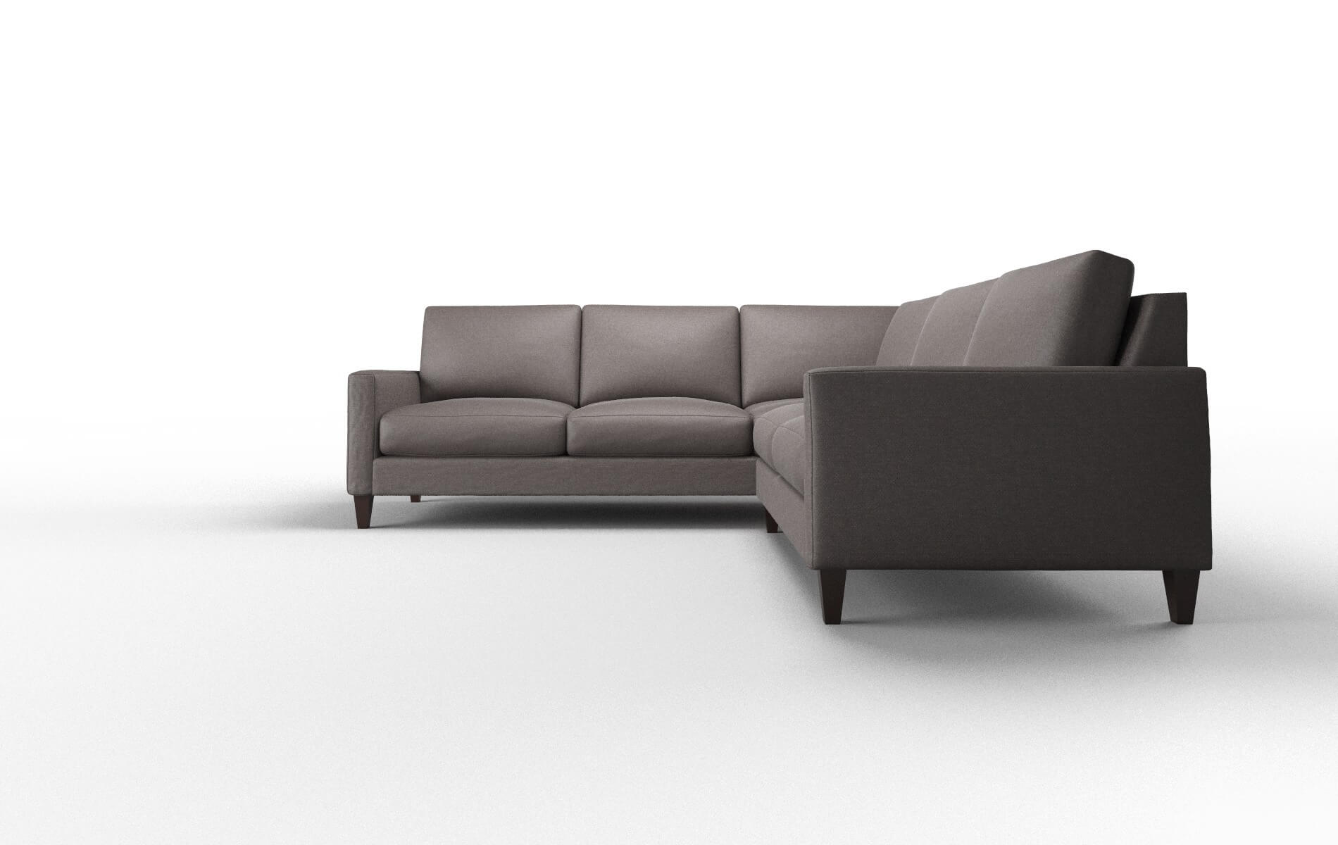 Cannes Oscar Chocolate Sectional espresso legs 5