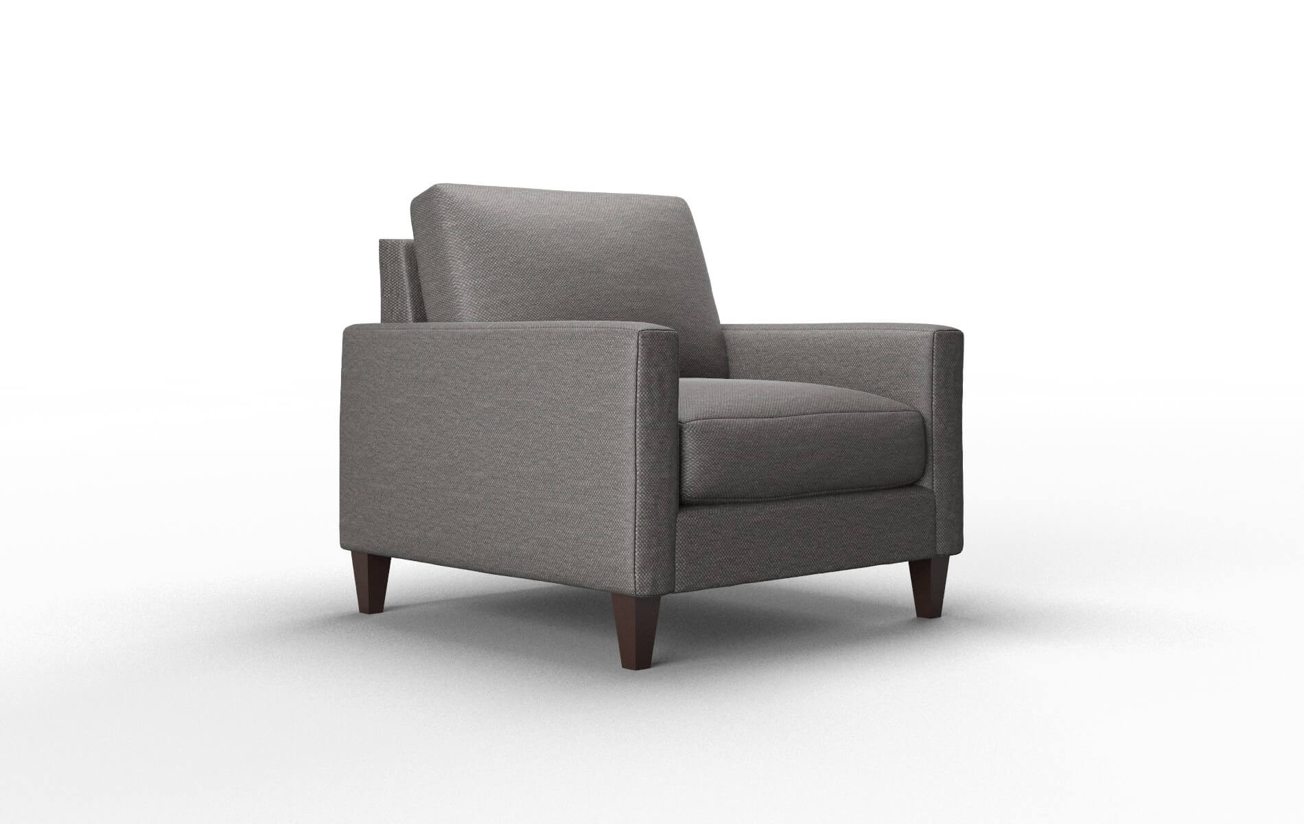 Cannes Oscar Grey Chair espresso legs 2
