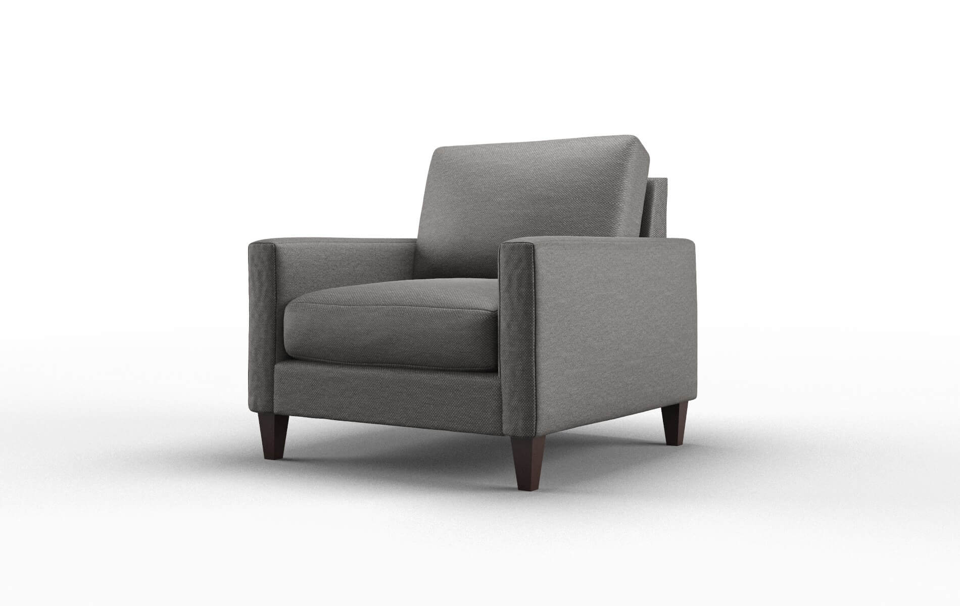 Cannes Oscar Grey Chair espresso legs 4