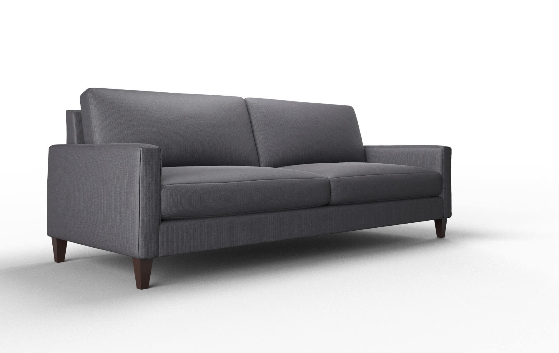 Cannes Parker Charcoal Sofa espresso legs 2