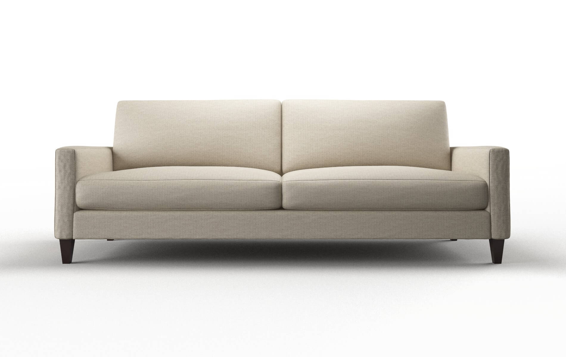 Cannes Parker Linen Sofa espresso legs 1