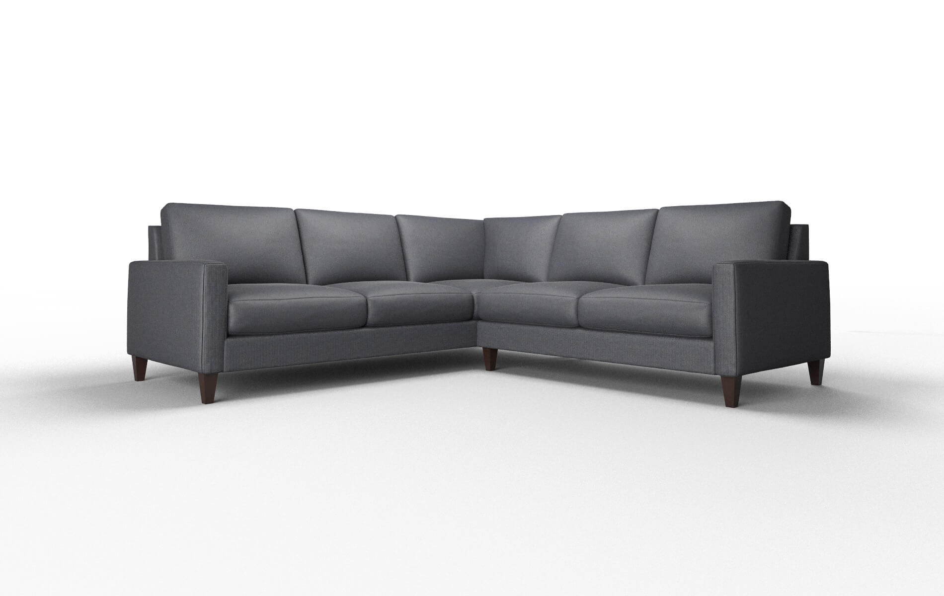 Cannes Parker Midnight Sectional espresso legs 1