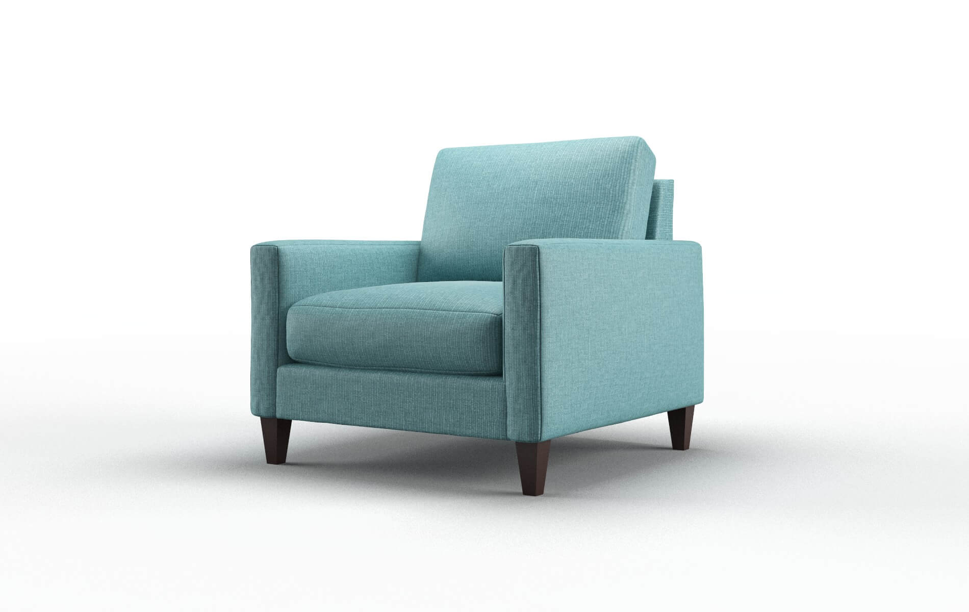 Cannes Parker Turquoise Chair espresso legs 4