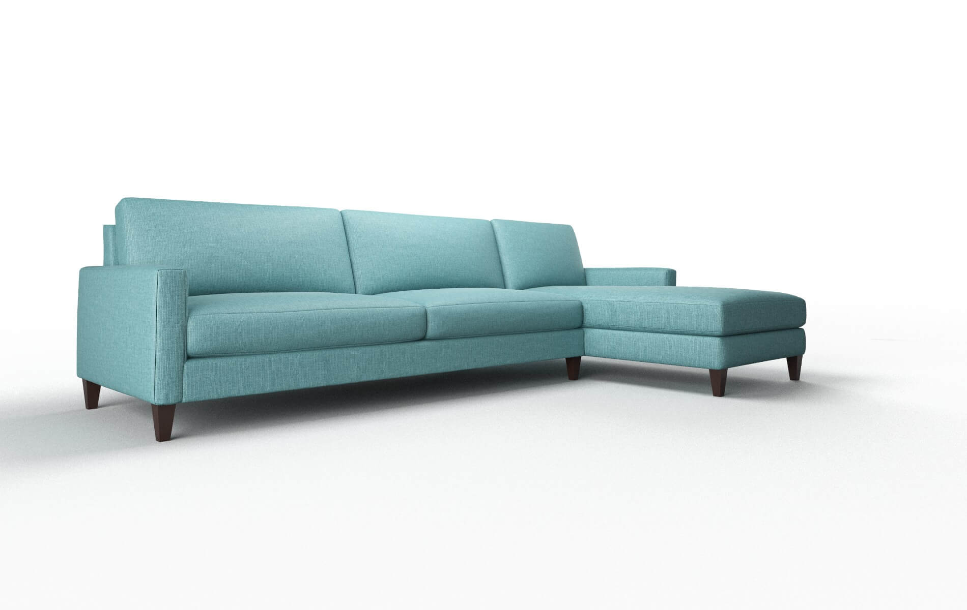 Cannes Parker Turquoise Panel espresso legs 2