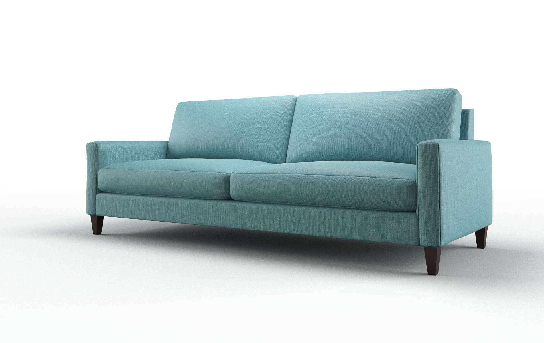 Cannes Parker Turquoise Sofa espresso legs 4