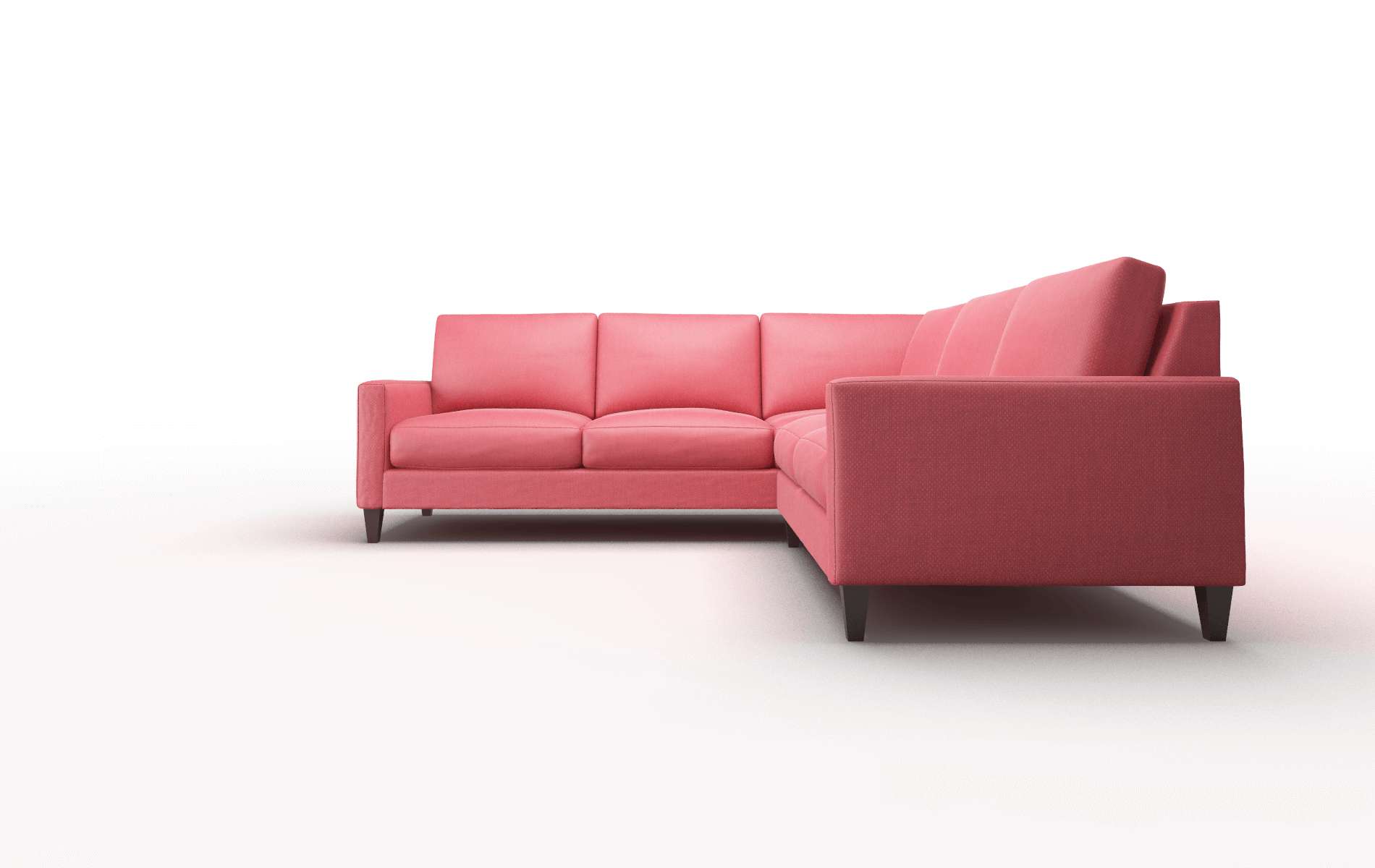 Cannes Pauline Ruby Sectional espresso legs 5