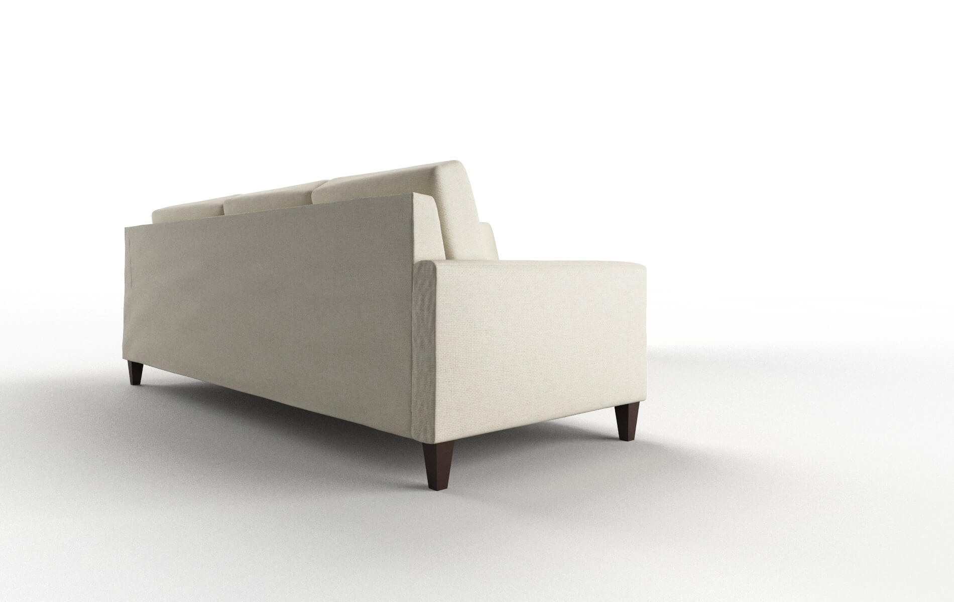 Cannes Phoenix Ivory Sectional espresso legs 3