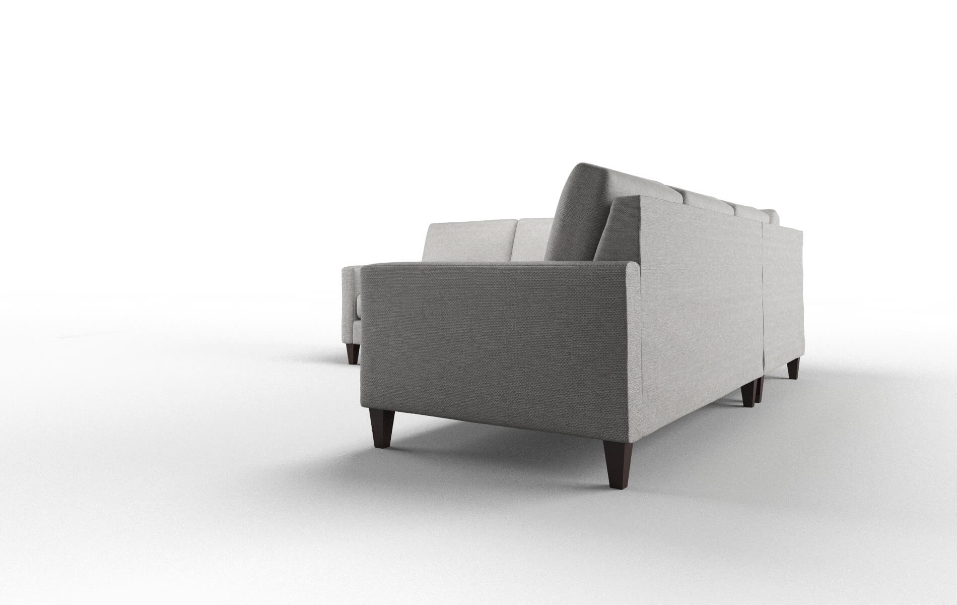 Cannes Phoenix Smoke Sectional espresso legs 4