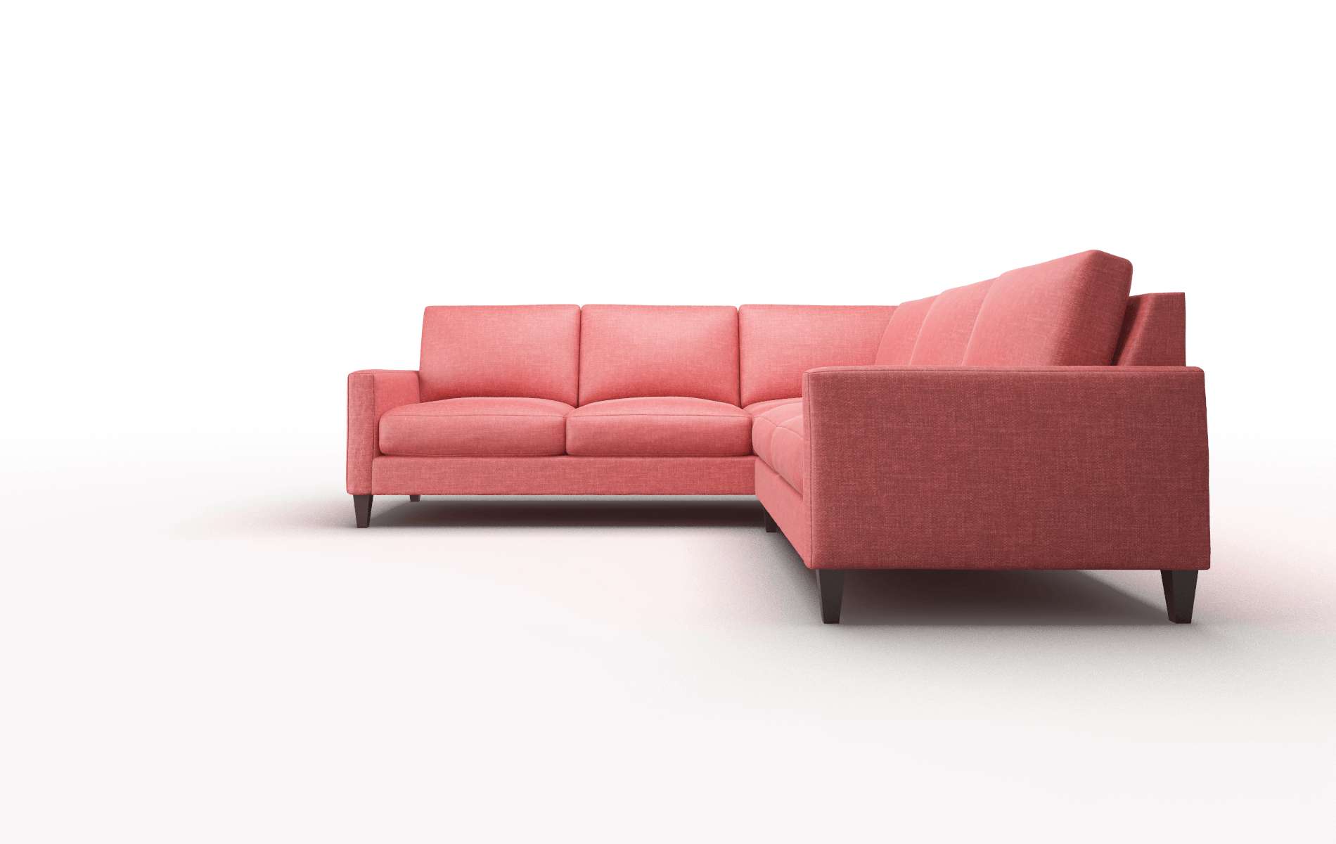 Cannes Portland Berry Sectional espresso legs 5