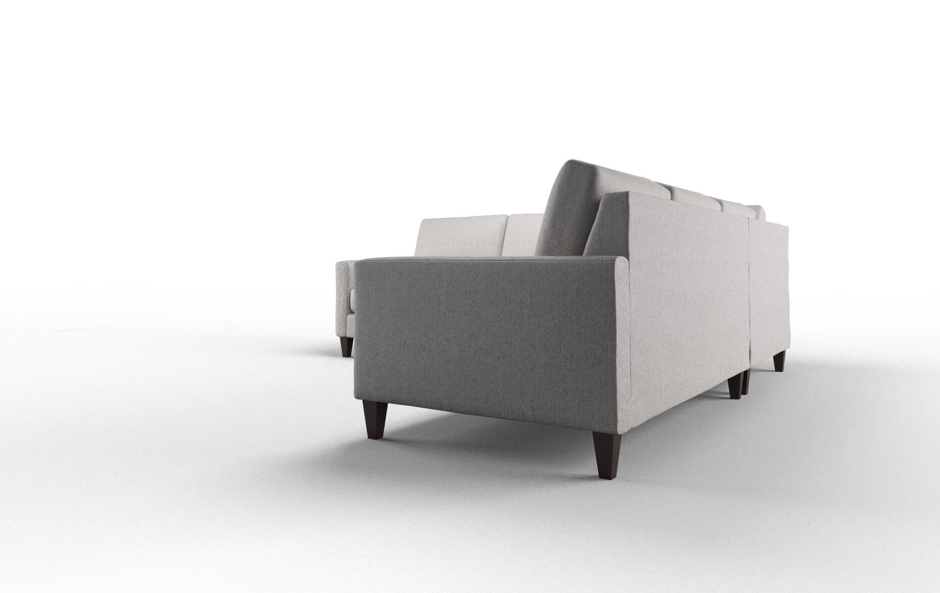 Cannes Prime Ash Sectional espresso legs 4