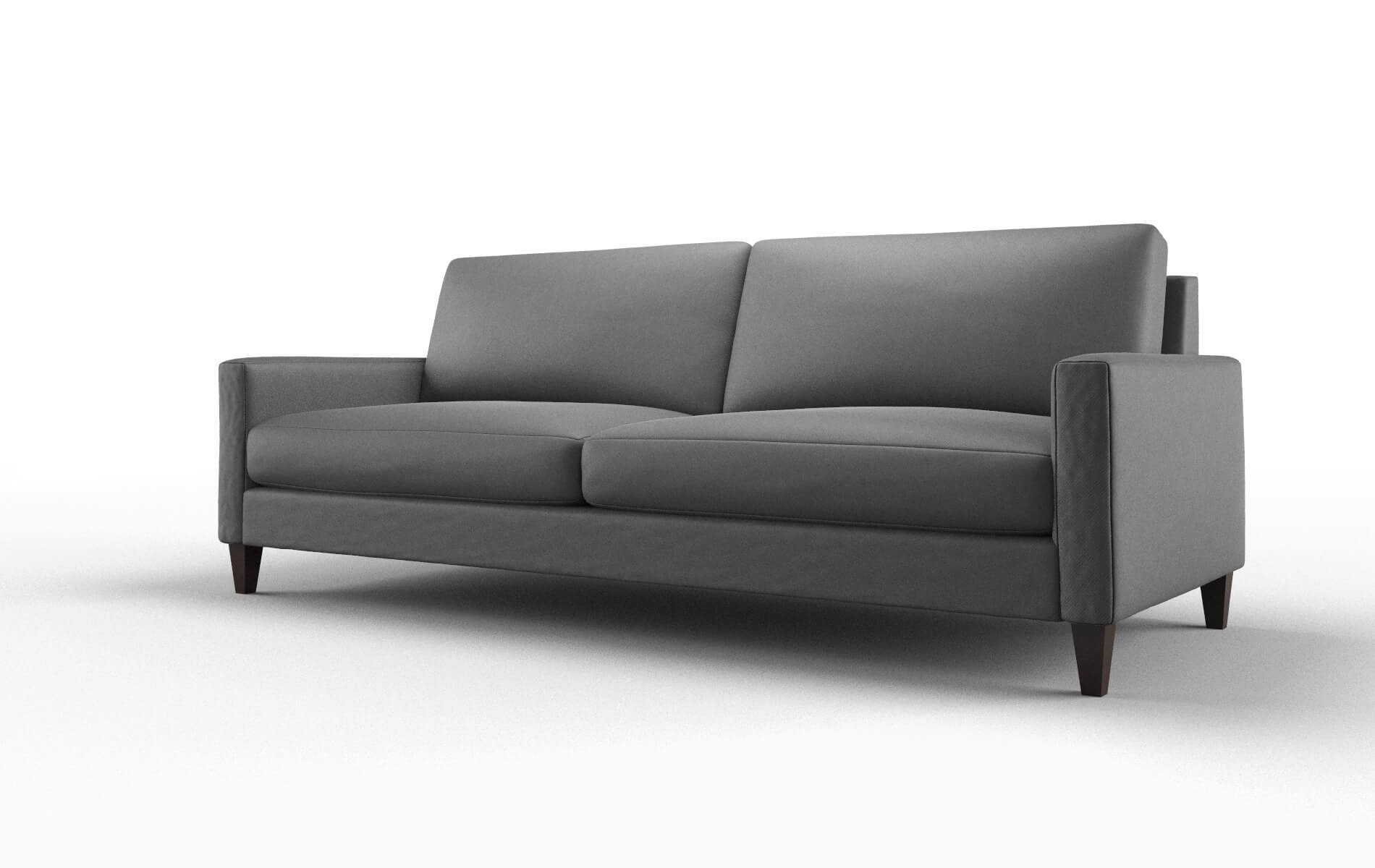 Cannes Rocket Charcoal Sofa espresso legs 4