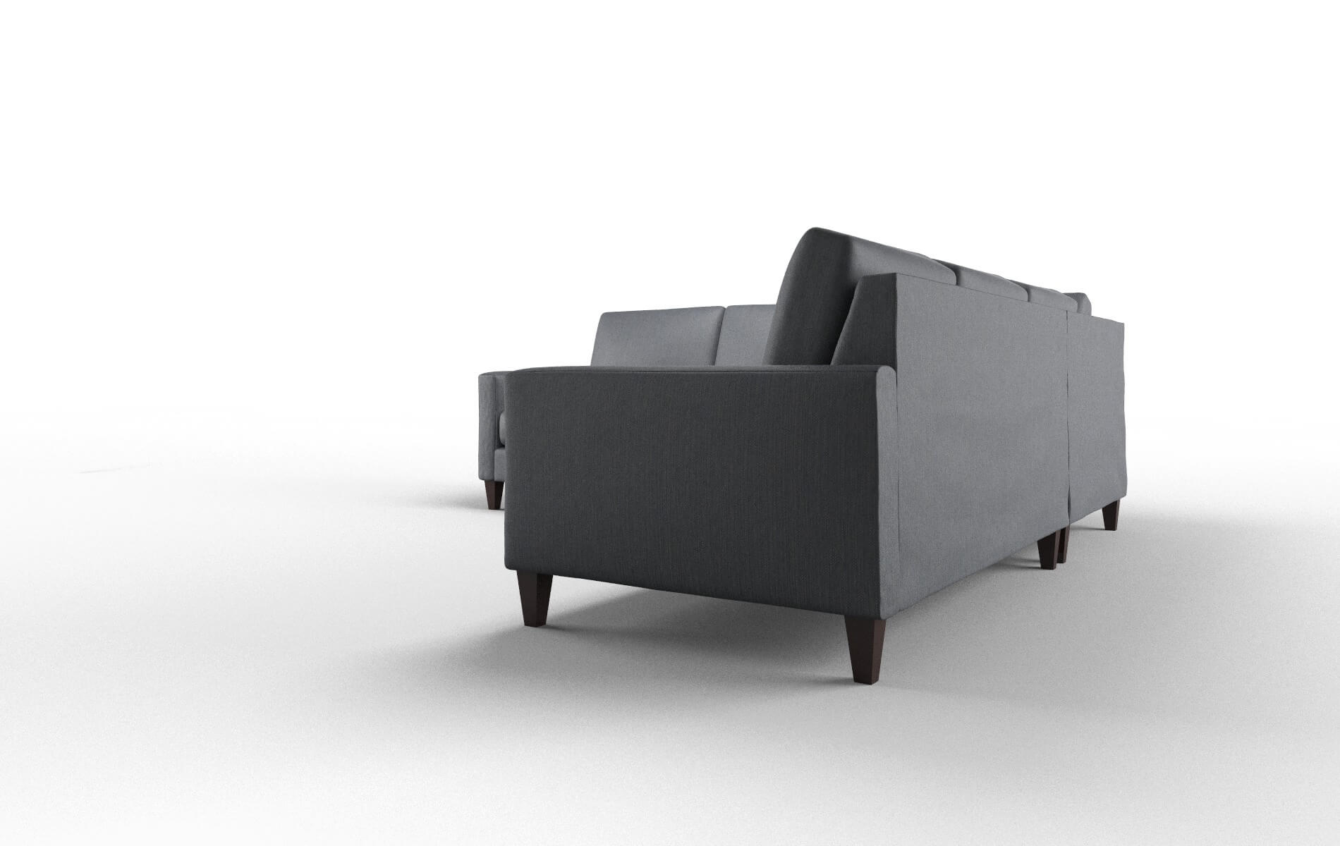 Cannes Rocket Eclipse Sectional espresso legs 4