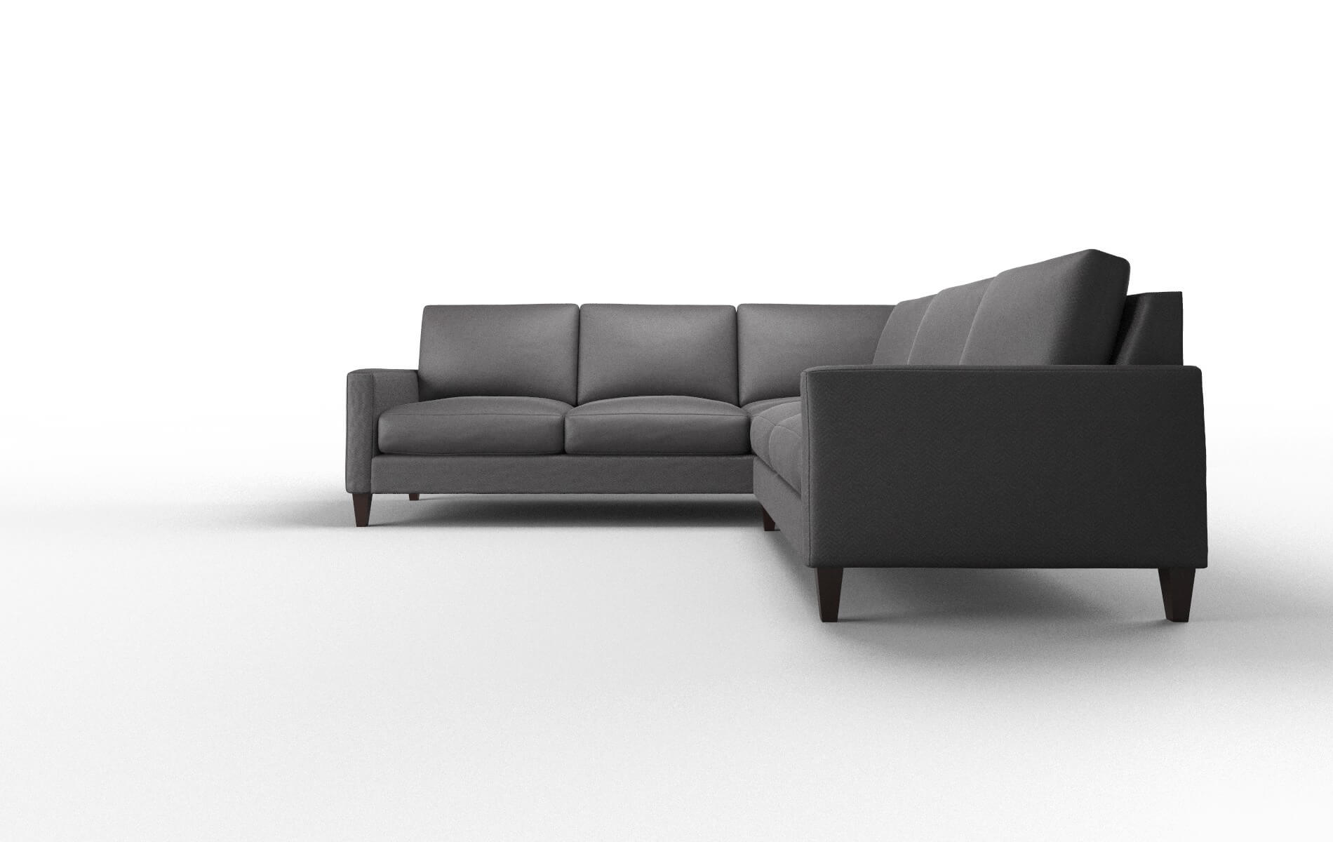 Cannes Royale Eclipse Sectional espresso legs 5