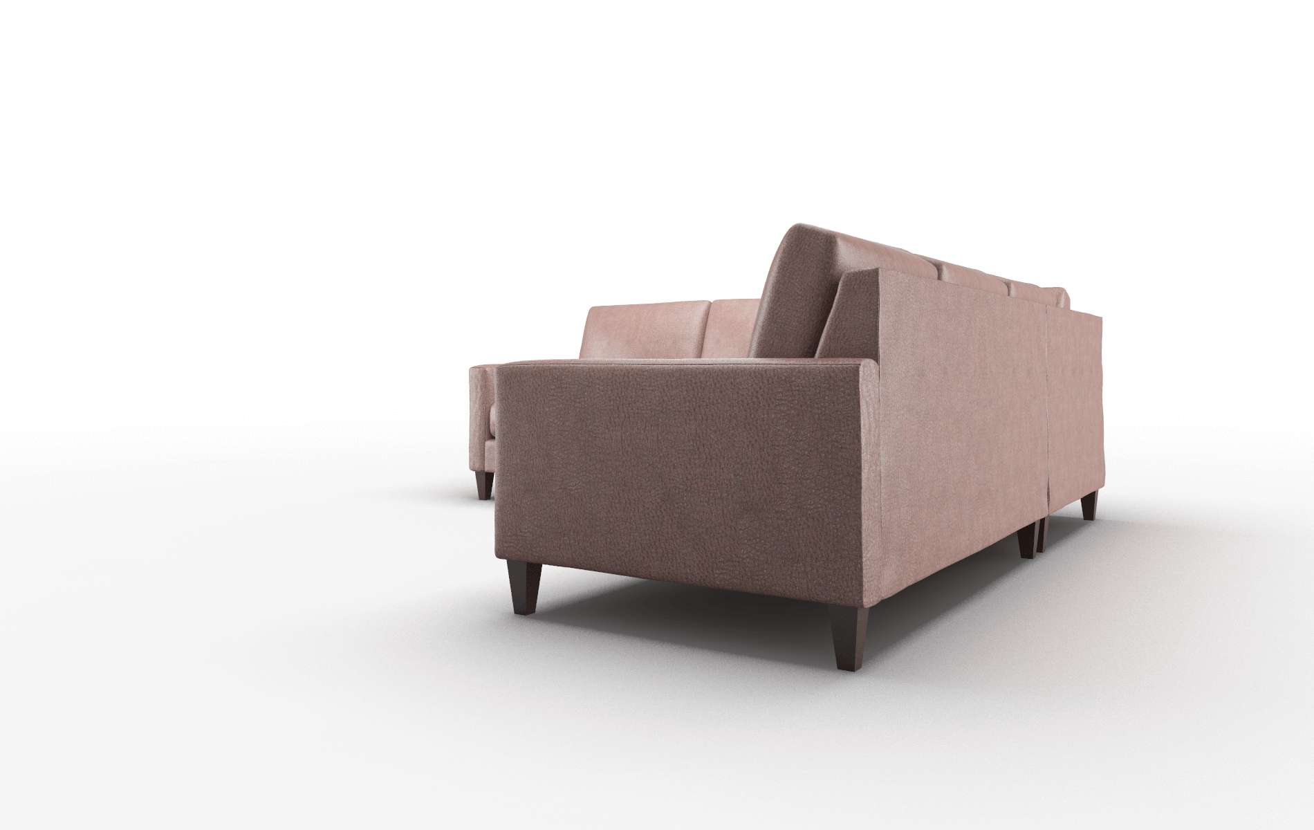 Cannes Royale Mocha Sectional espresso legs 4