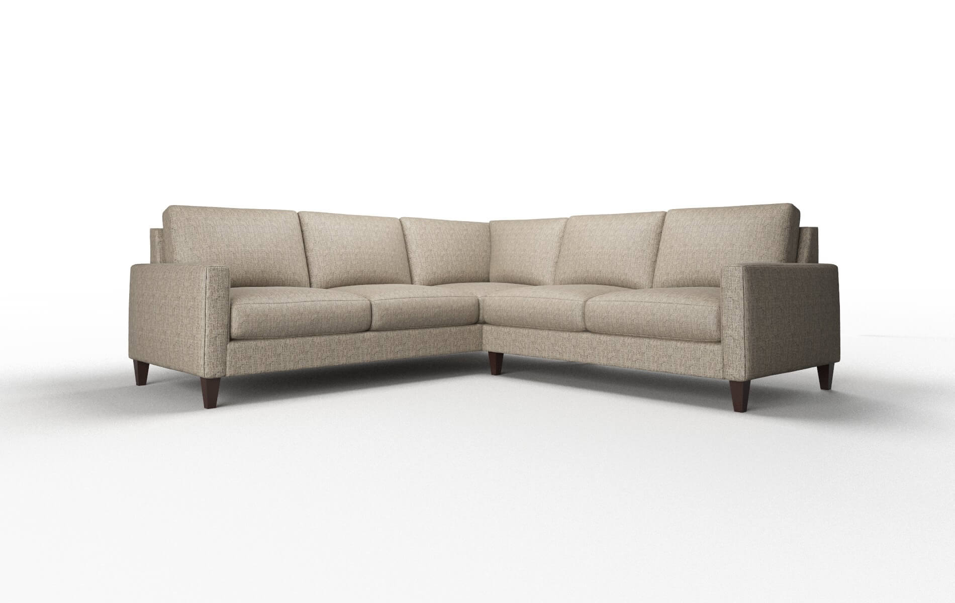 Cannes Solifestyle 51 Sectional espresso legs 1