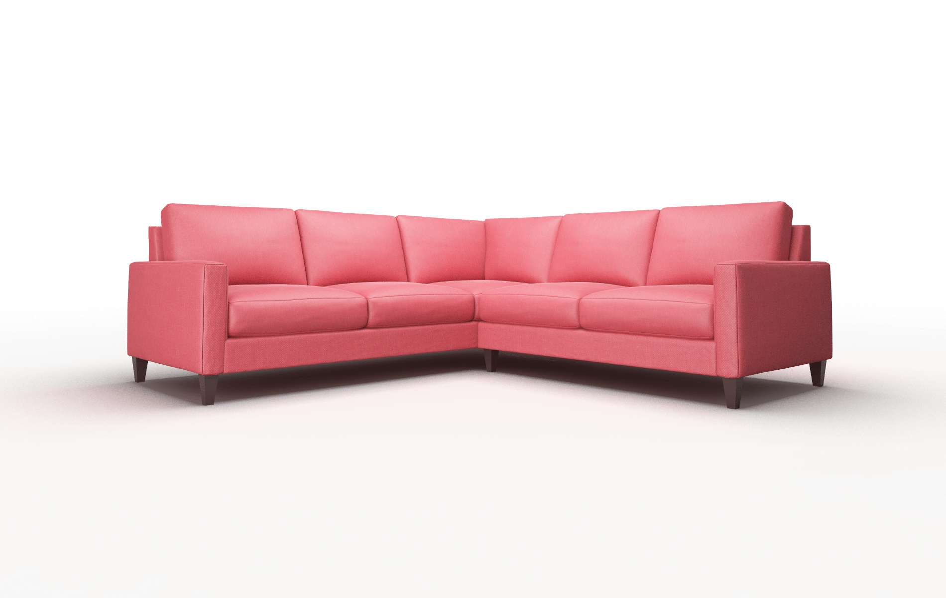 Cannes Sorrento Berry Sectional espresso legs 1