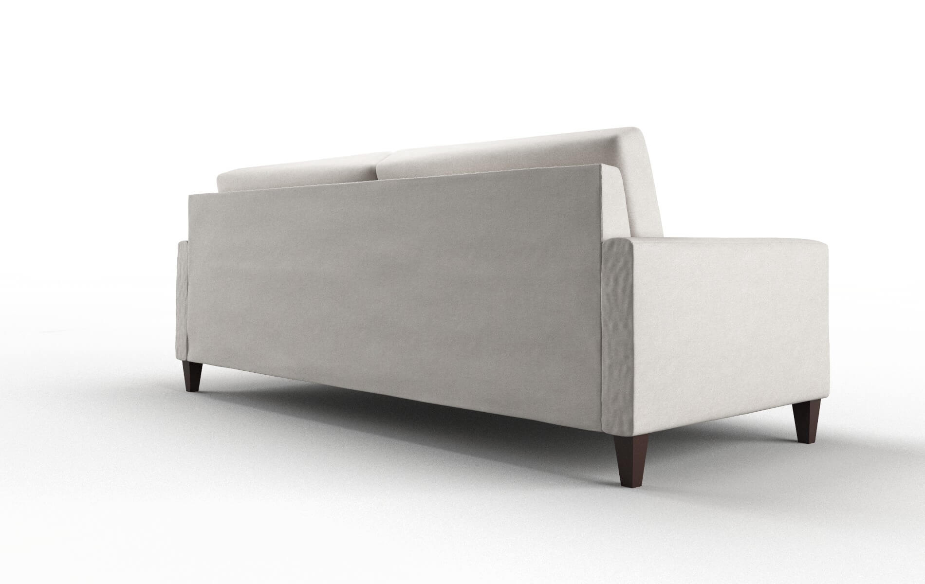 Cannes Suave Dove Sofa espresso legs 5