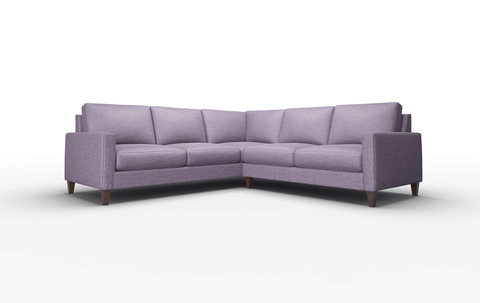 Cannes Tess blackberry Sectional Espresso Legs  1