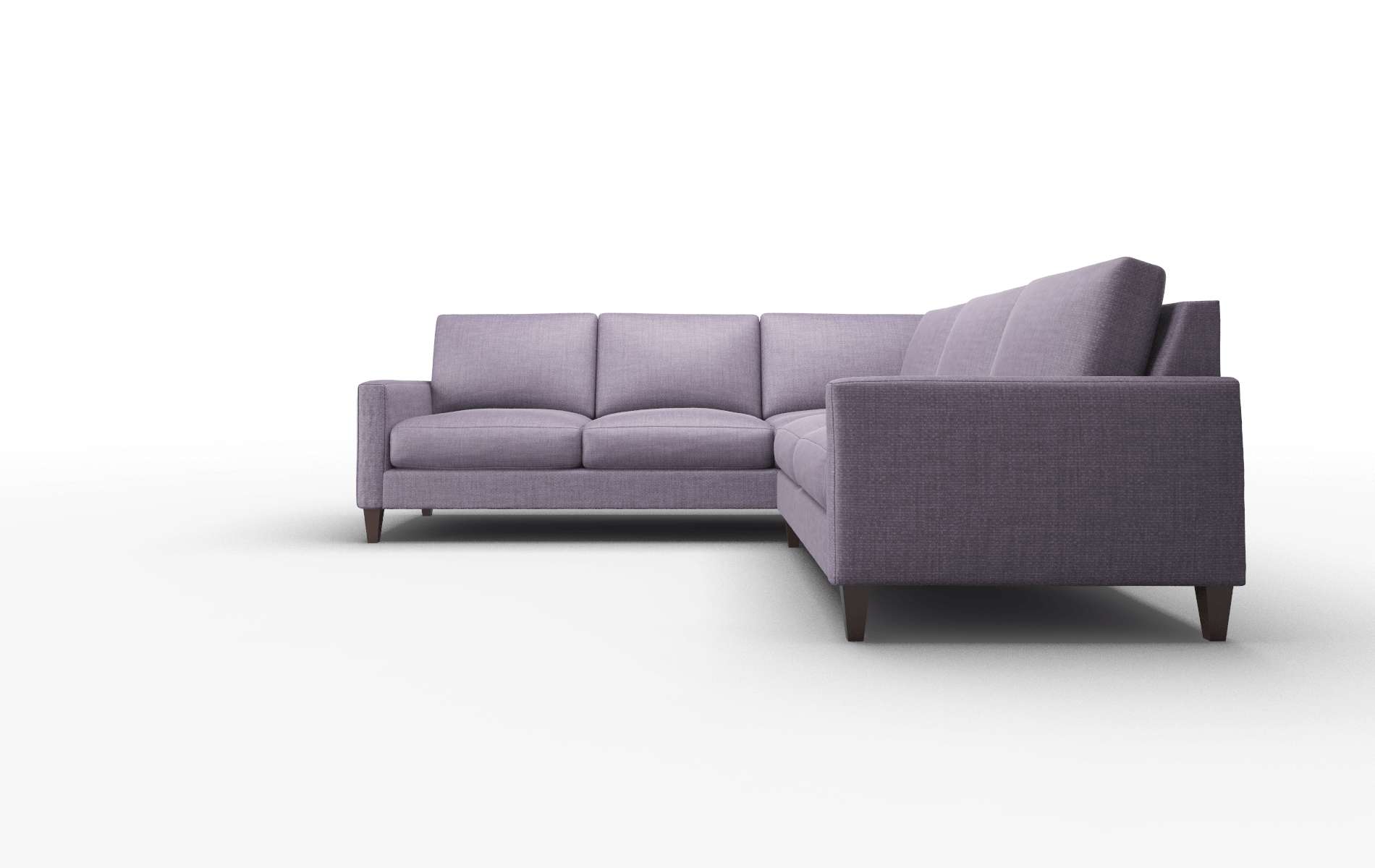 Cannes Tess Blackberry Sectional espresso legs 5