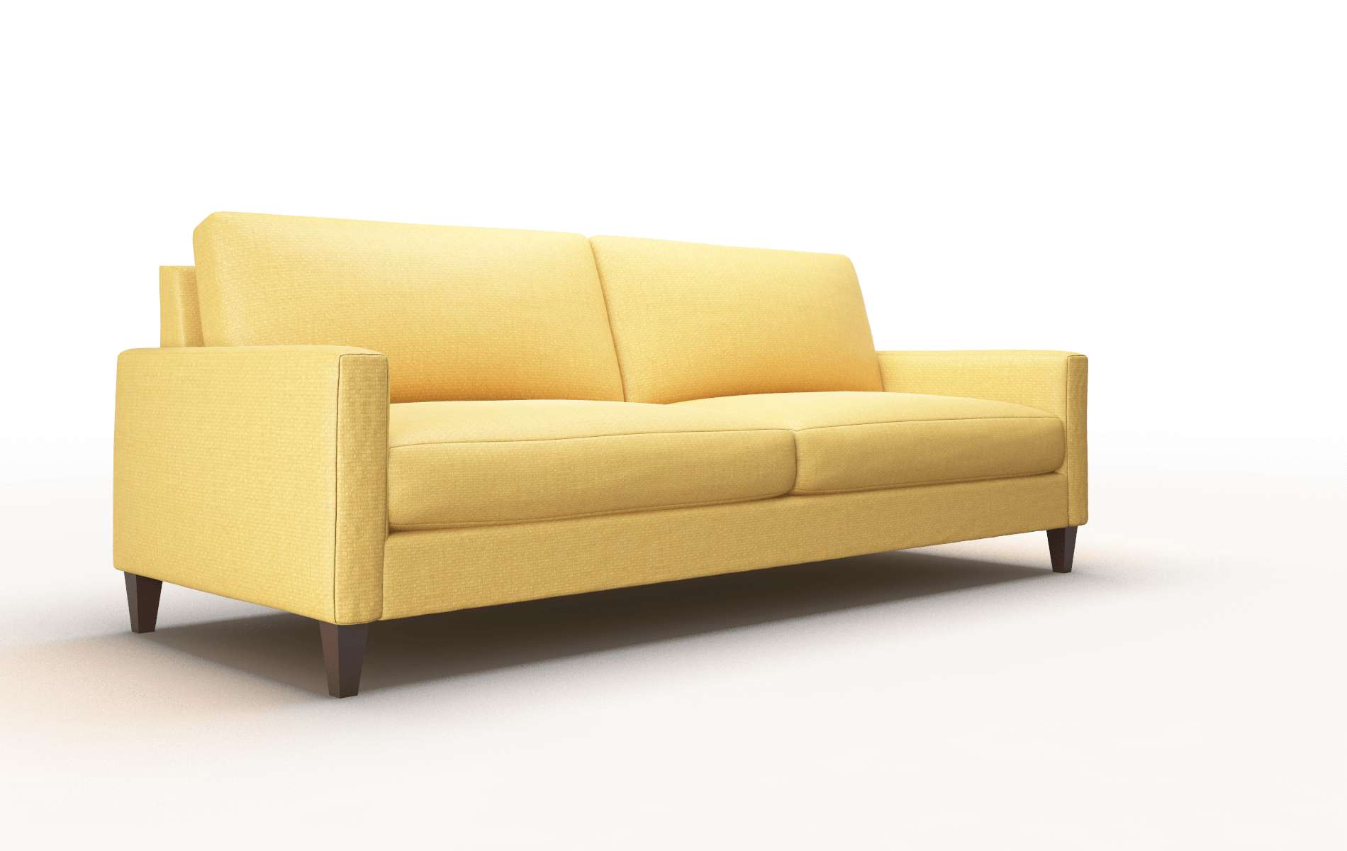 Cannes Tess Turmeric Sofa espresso legs 2