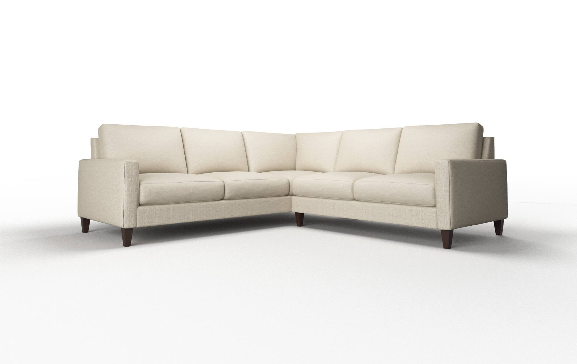Cannes Urban_d Silver Sectional espresso legs 1