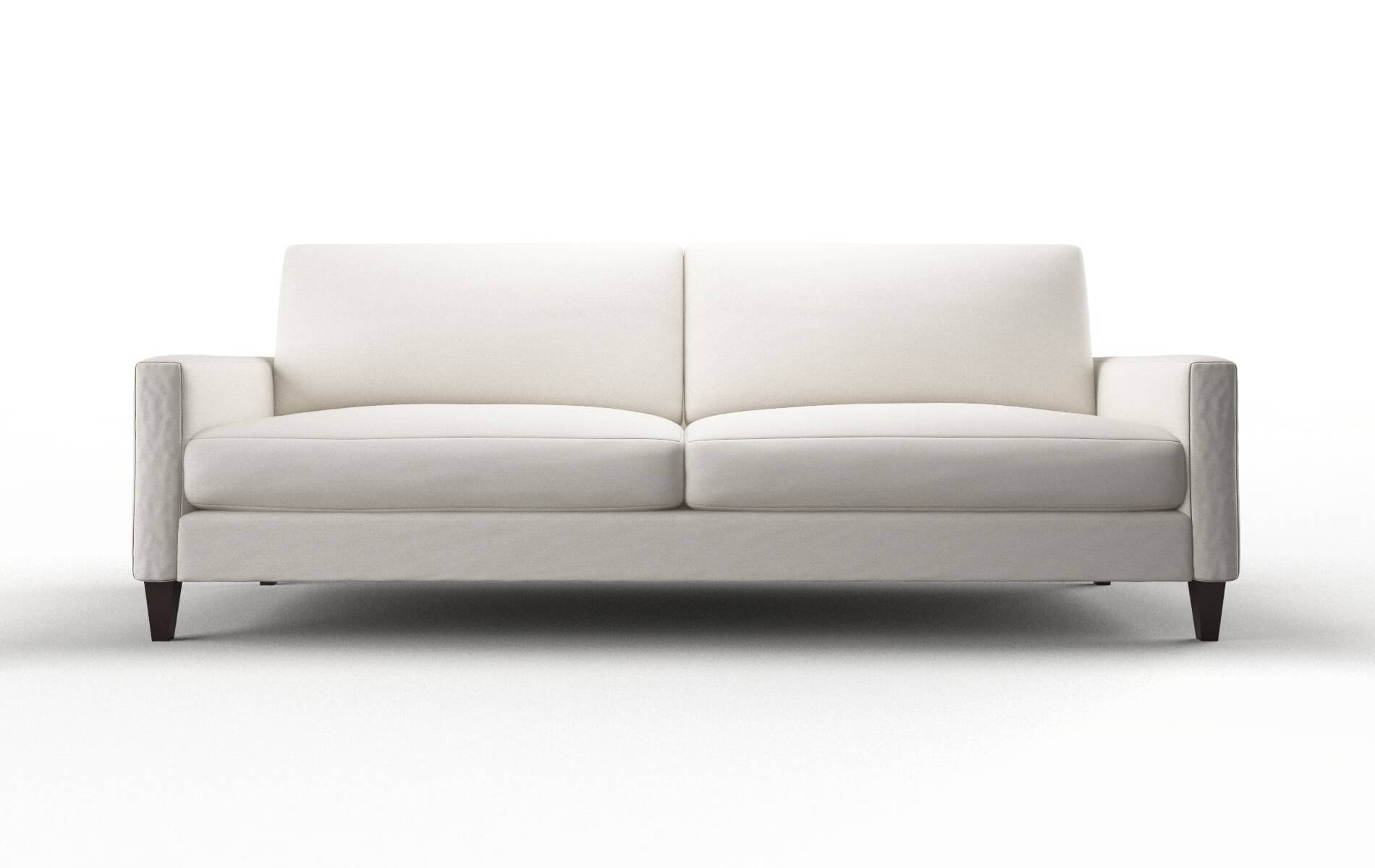 Cannes Venice eggshell Sofa Espresso Legs  1
