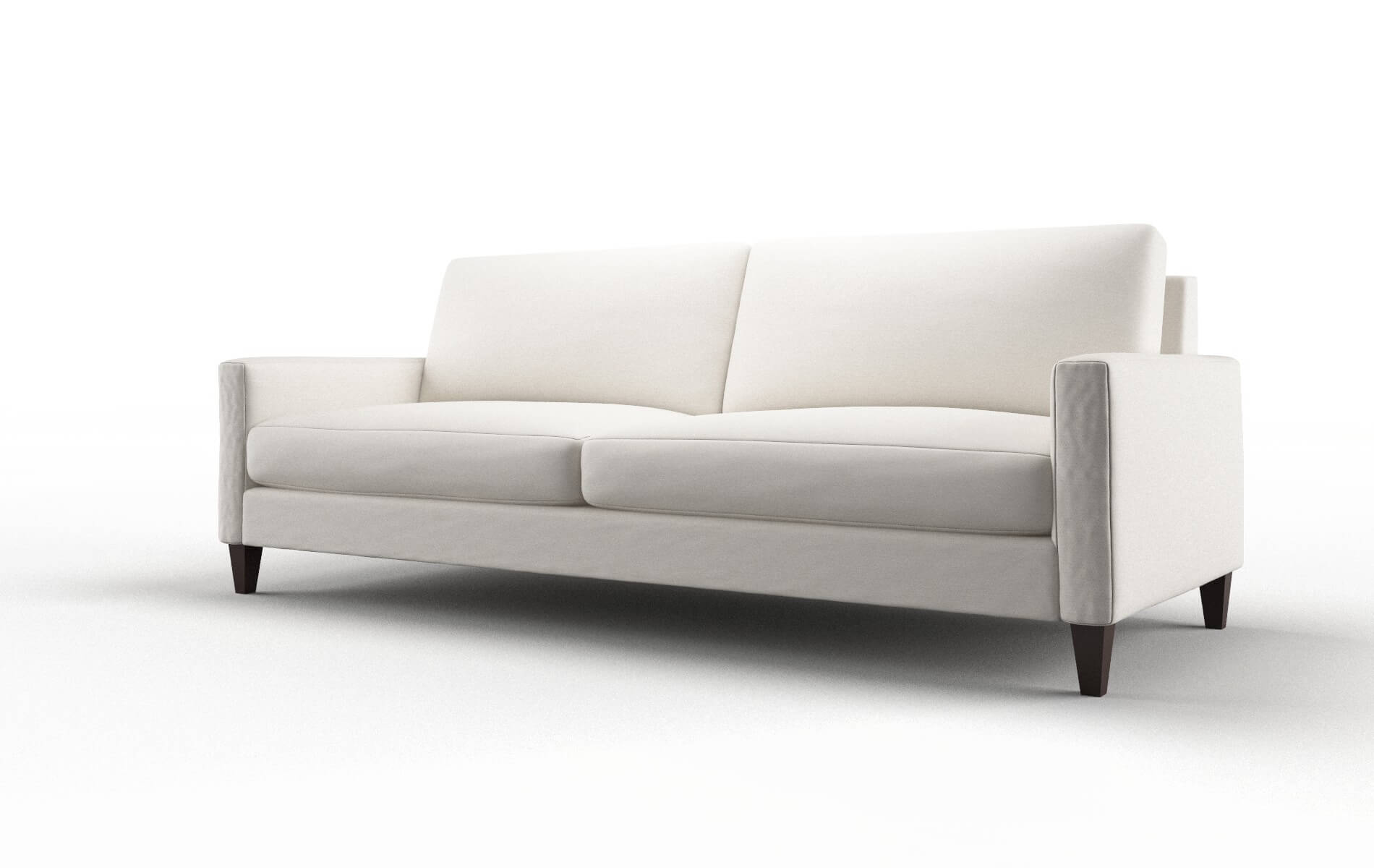 Cannes Venice Eggshell Sofa espresso legs 4