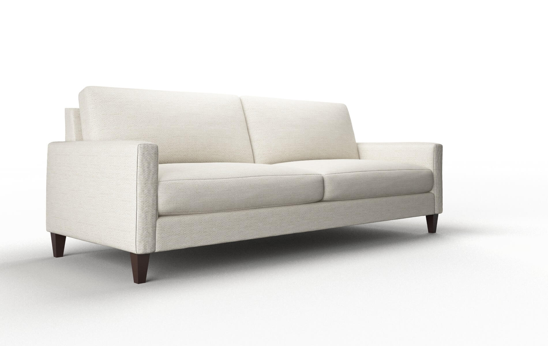 Cannes Venus Cream Sofa espresso legs 2