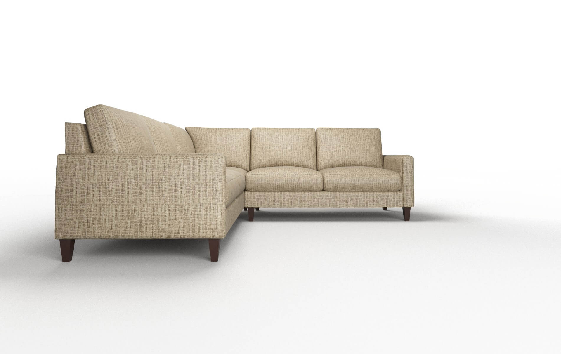 Cannes Venus Mocha Sectional espresso legs 2