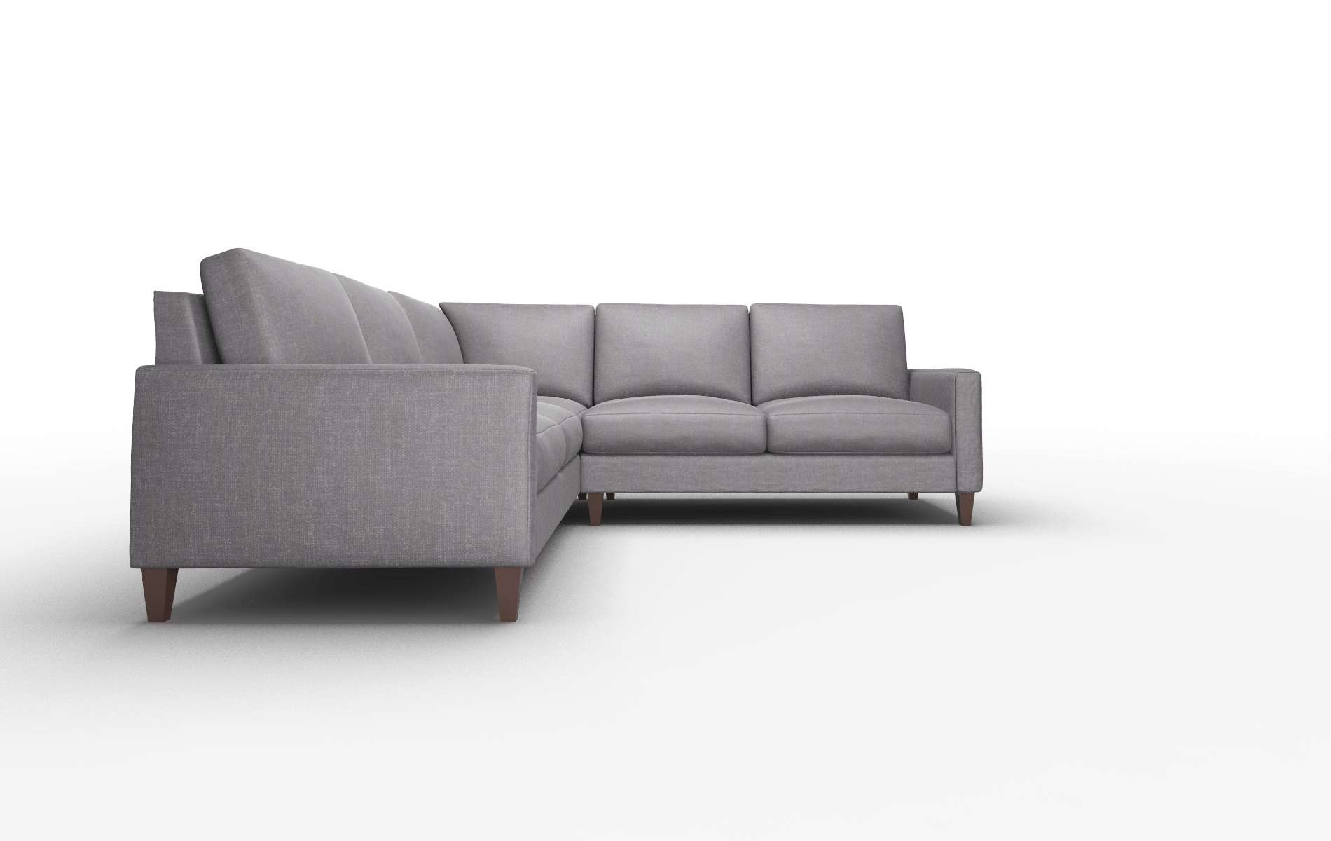 Cannes Venus Onyx Sectional espresso legs 2
