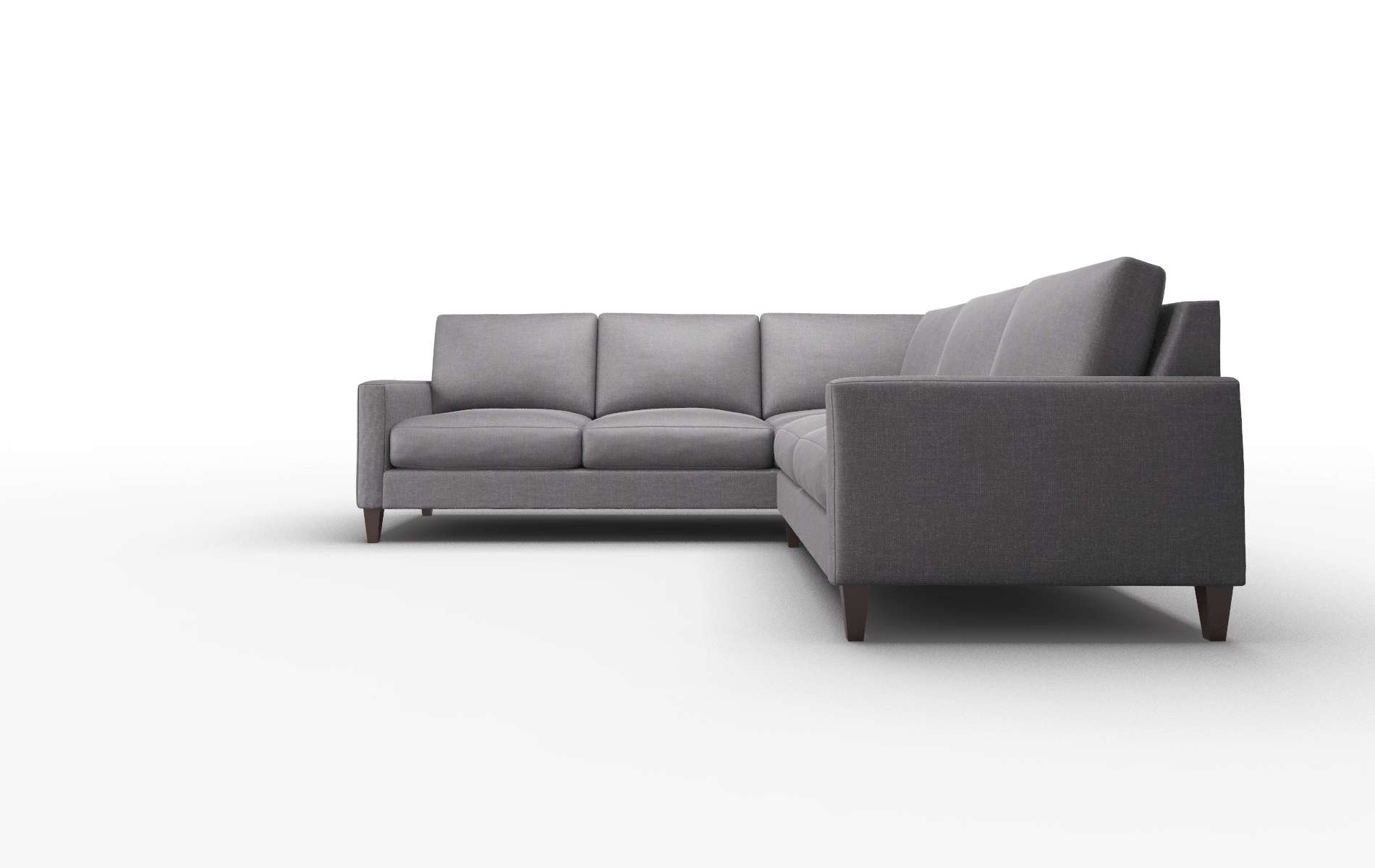 Cannes Venus Onyx Sectional espresso legs 5
