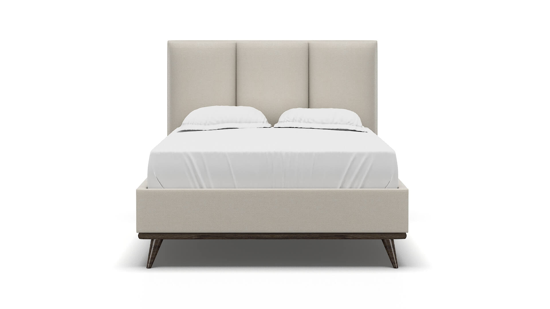 Celine Bungalow Ivory Bed espresso legs 1