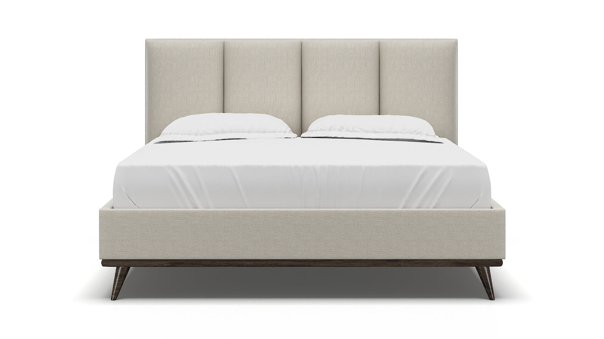 Celine Catalina Linen Bed King espresso legs 1