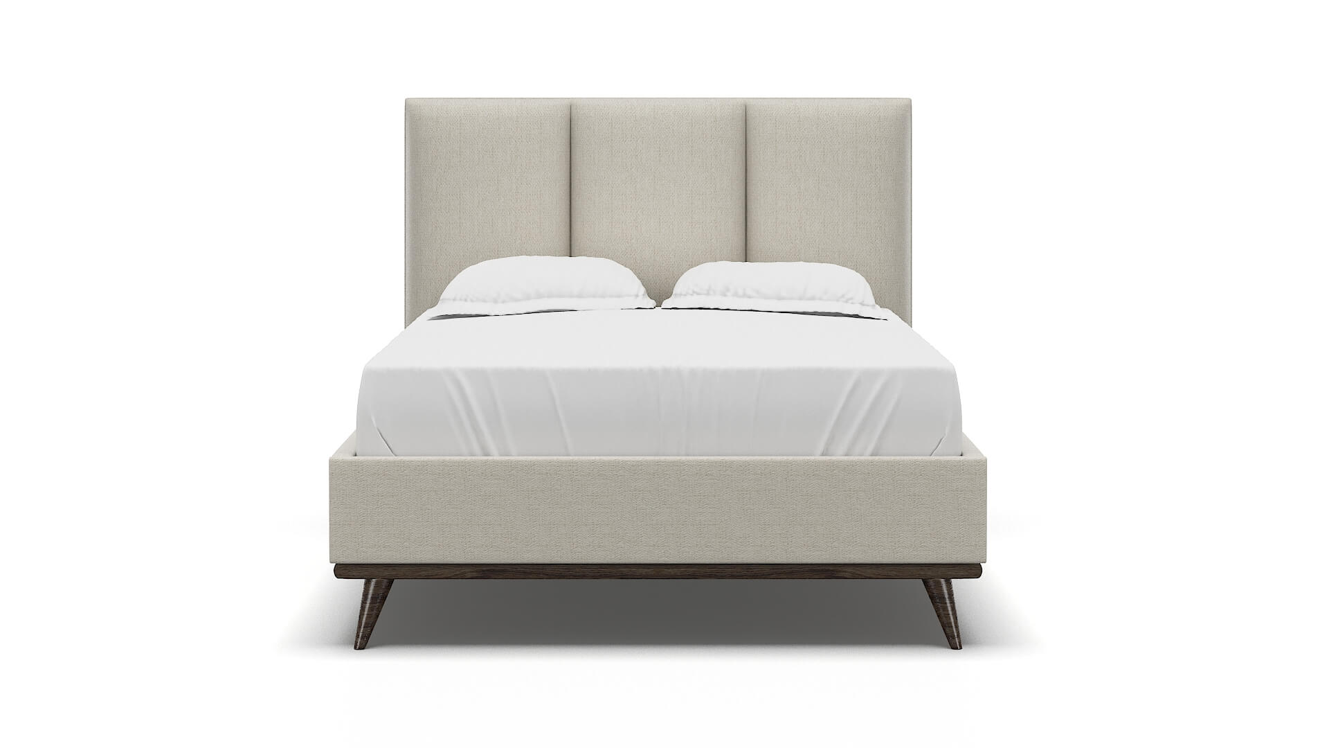 Celine Catalina Linen Bed espresso legs 1